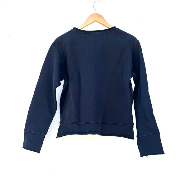 Frank & Eileen Boyfriend Crewneck Sweatshirt Pullover Black Large Tee Lab Cotton - Picture 5 of 8